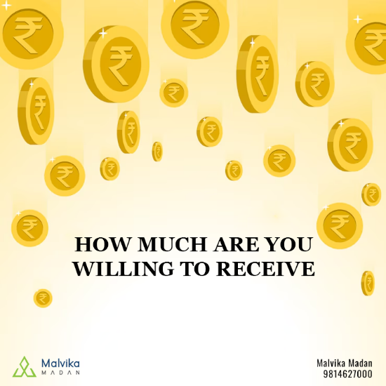 Picture of How much are you Willing to Receive